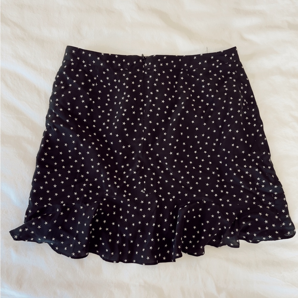 100% Silk Madewell Ruffle Star Mini‎ Skirt - Picture 4 of 6